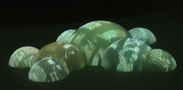Samuel Rousseau, Sphères géopoétiques, 2008-2009. Installation à la Fondation Salomon, 2010
