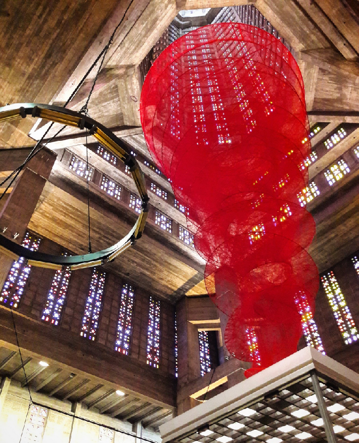 Chiharu Shiota, Accumulation of Power, église Saint-Joseph, Le Havre. Photo @stephblh 